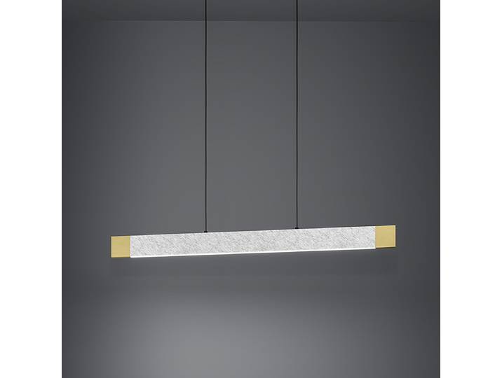 Suspension 109 x 150 x 4cm Marron/Noir Tissu mélangé LED Module LED