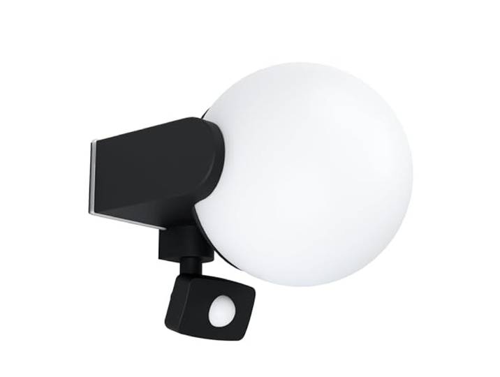 EGLO Außen Wandlampe Rubio, 1 flammige Außenleuchte mit Bewegungsmelder