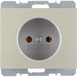 Berker Steckdose Edelstahl ohne Schutzkontakt 6167157004