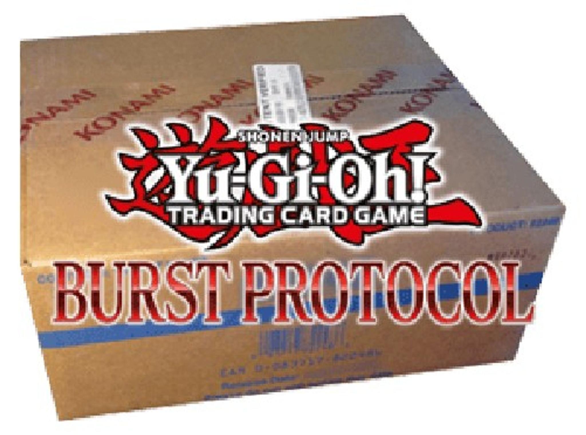 Konami Yu-Gi-Oh! Burst Protocol Original Sammelkarten-Display versiegelt