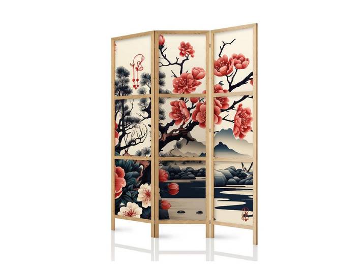 framed concept Paravent, Raumteiler Holz Japan, 135x172 & 225x172 cm, einseitig