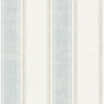 Seabrook Designs Montague Distressed Stripe Unpasted Wallpaper