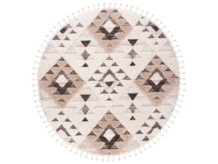 Tapis en polypropylène blanc/brun, 201 cm