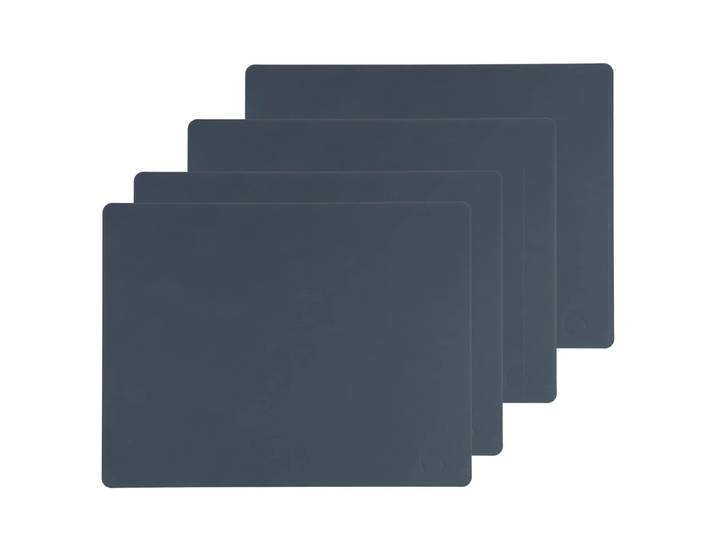 Lind DNA - Tischset Square L, 35 x 45 cm, Nupo dunkelblau (4er-Set)