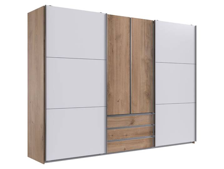 Kleiderschrank Mora Plankeneiche Holzwerkstoff B 300 cm - Kleiderschrank