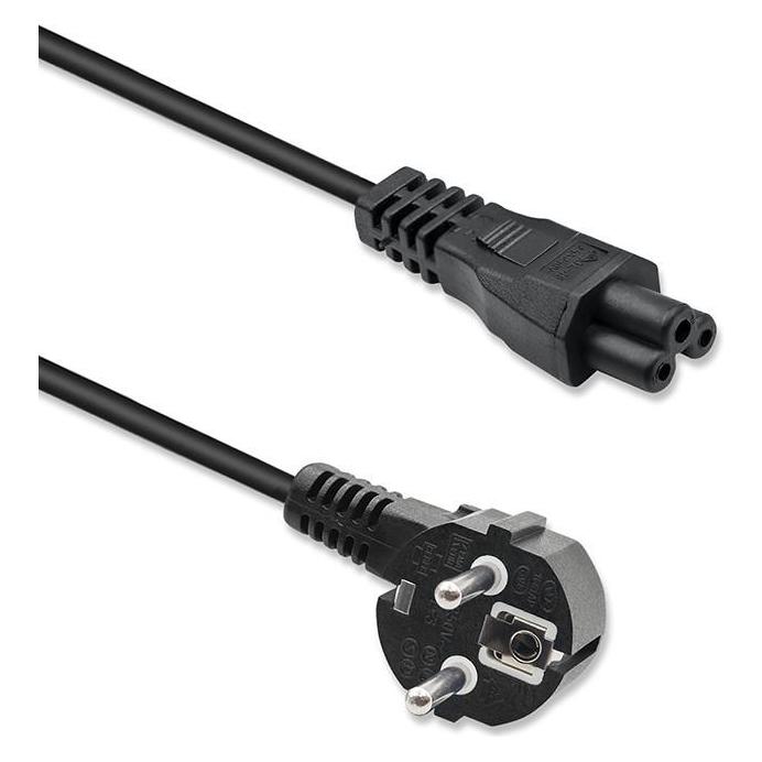 Qoltec SCHUKO-Stromkabel, IEC C5, Kleeblatt, 3x1,0mm2 1,5m (1.50 m) (Qoltec)