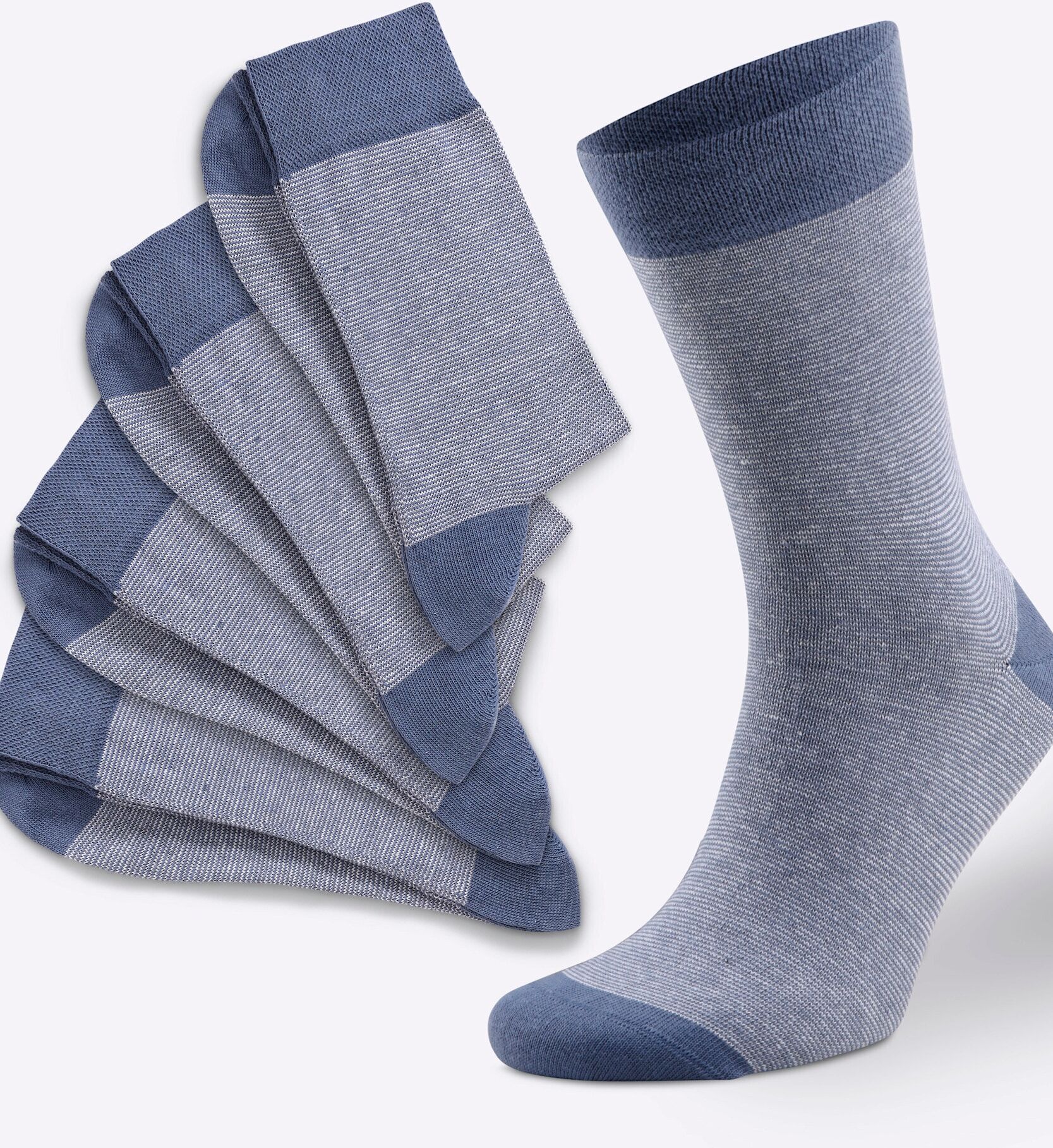 Socken WITT "Socken Socken 4 Paar", Damen, Gr. 39-42, N-Gr, jeansblau, Socken Socken