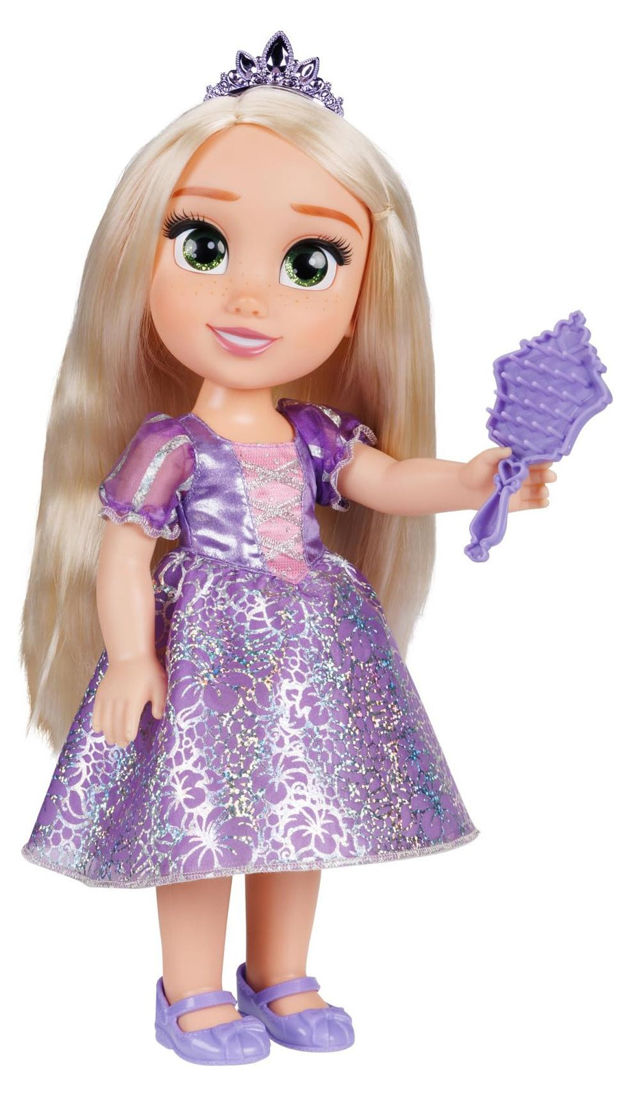 Jakks Pacific Disney Prinses My Friend Rapunzel Fashionpop met lichteffecten voor meisjes vanaf 3 jaar, 35 cm