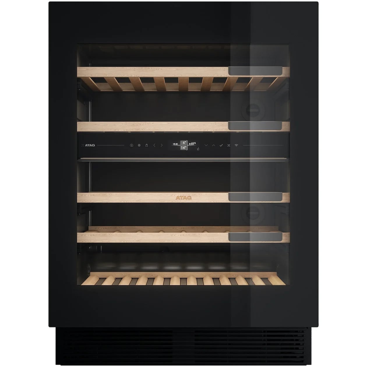 Atag KU8571K2C Inbouw wijnkoelkast Zwart