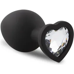 Easytoys, Analtoy, Analplug aus Silikon mit Diamant Herz