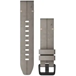 Garmin 010-12876-00 QuickFit Lederband 20 mm Schiefergrau