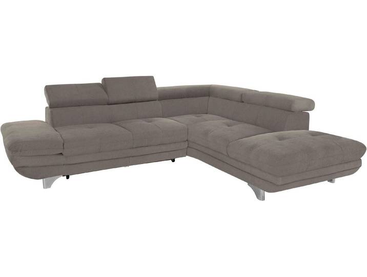 COTTA Polstergarnitur Enterprise L-Form, (Set), Set bestehend aus: Ecksofa mit Arm- & Kopfteilverstellung & Hocker
