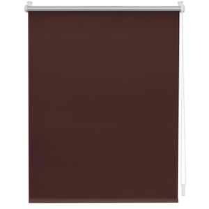 Lichtblick Rollo Klemmfix, verdunkelnd, braun, 80 x 220cm, Thermorollo, zum Klemmen, ohne Bohren