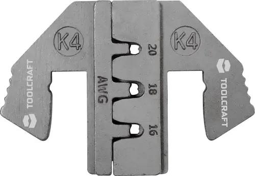 TOOLCRAFT PLE-0K4 Crimp-Einsätze Geeignet für Stecker: DEUTSCH Quetschbereich AWG: 16 bis 20 awg Passend für Marke (Zangen)