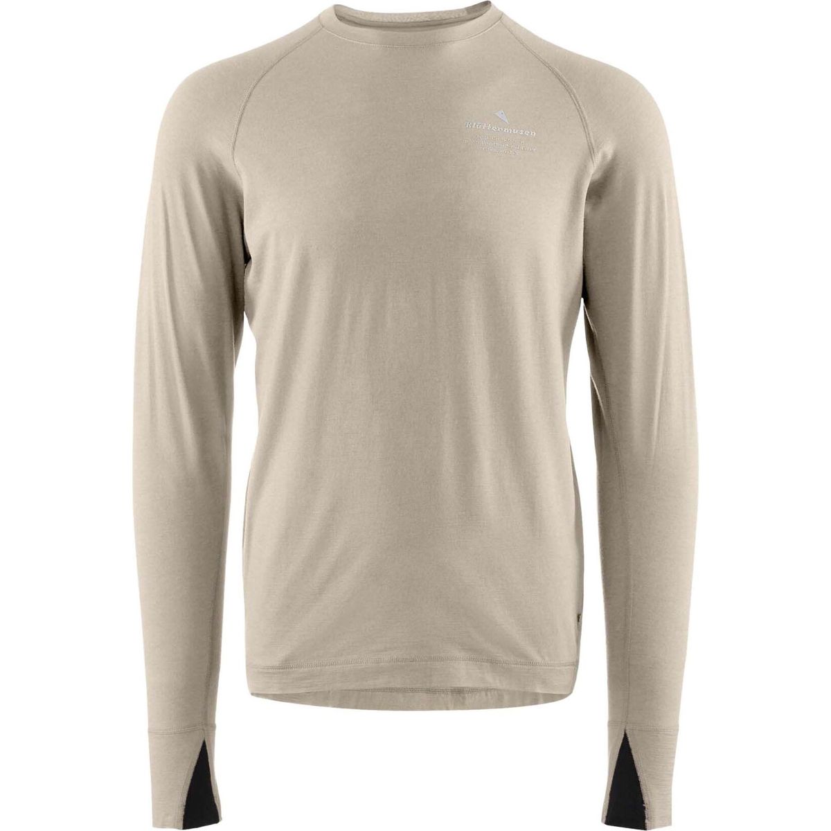 Klättermusen Fafne Crew LS Tee M's fossil tan (132) M 10527_132-M
