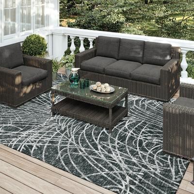 Addison Rugs Indoor/Outdoor Rylee Abstract Washable Rug