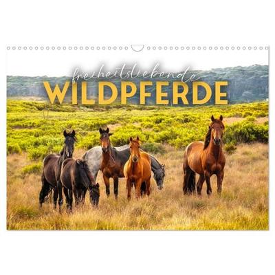 Freiheitsliebende Wildpferde (Wandkalender 2027 DIN A3 quer), CALVENDO Monatskalender