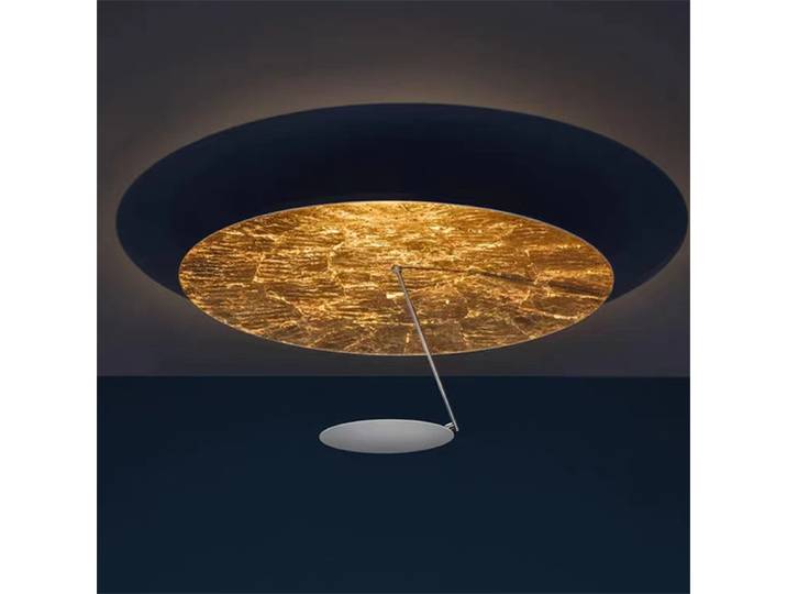 2025 Smith Lederam plafonnier créatif feuille d'or Ufo lumière salon Art décor projecteur hôtel Restaurant couloir allée La