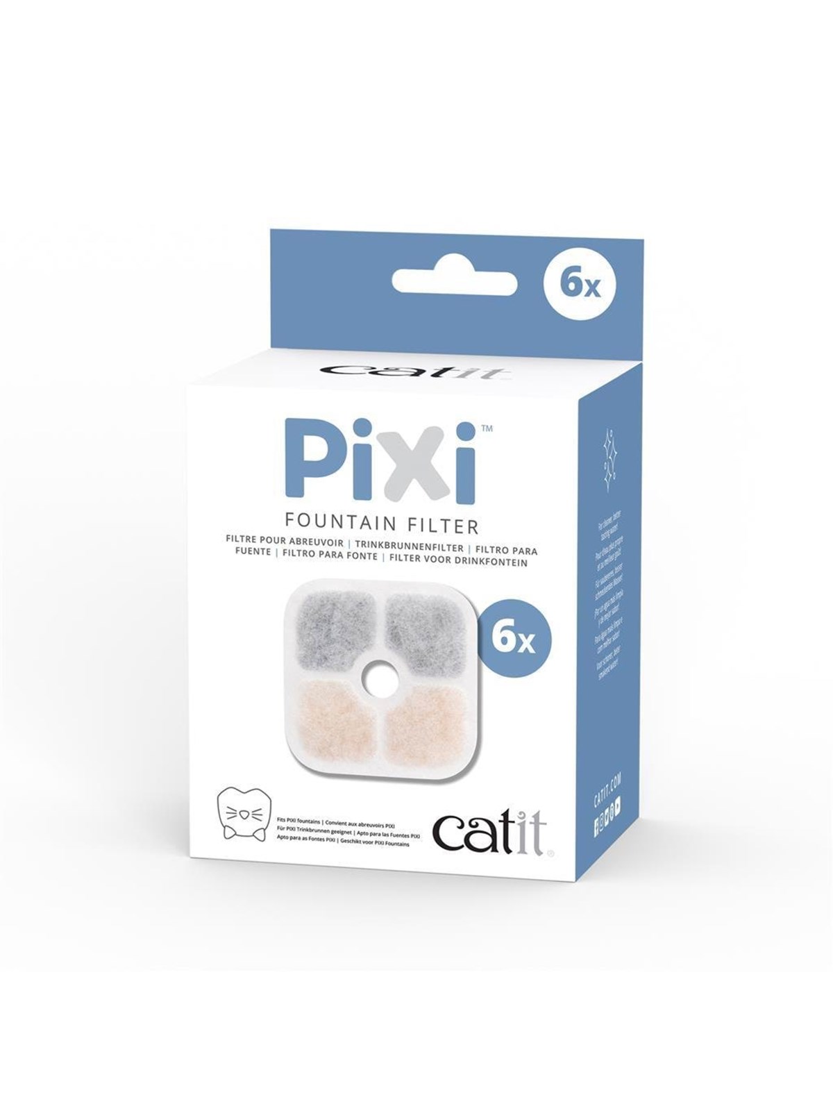 Catit PIXI Filter für Trinkbrunnen 6 Stk.