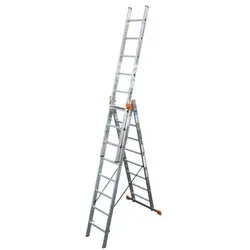 Krause Vielzweckleiter »MONTO Tribilo« 3x 8 Sprossen silber, 245 cm