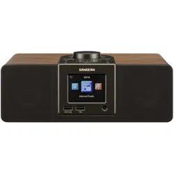 Sangean WFR-32 (DAB+, FM, Internetradio, Bluetooth, WLAN), Radio, Schwarz, Braun