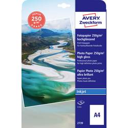 Avery-Zweckform Premium Inkjet Photo Paper high gloss 2739 Fotopapier DIN A4 250 g/m² 50 Blatt Hochglänzend