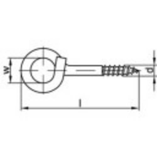 TOOLCRAFT 159628 Starke Deckenhaken 14cm Stahl galvanisch verzinkt 20St.