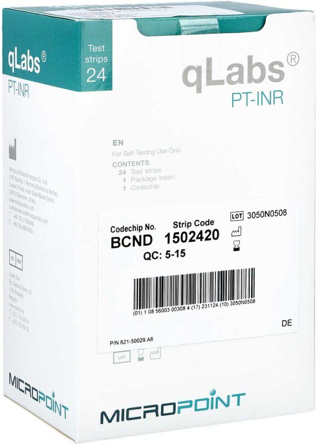 Qlabs Ptz-inr Teststreifen zur Inr-bestimmung
