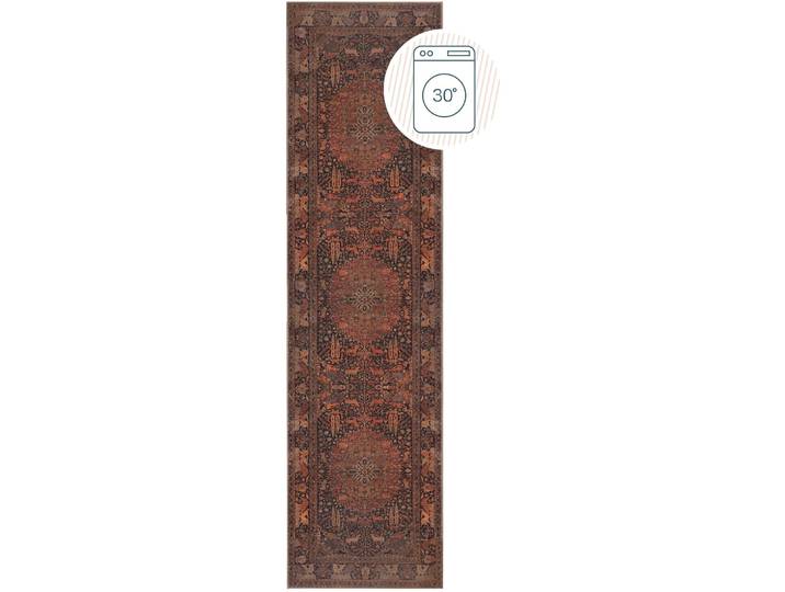 Teppich Mezri hellgrau Paisleymuster Polyester 60 x 230 cm - Teppich