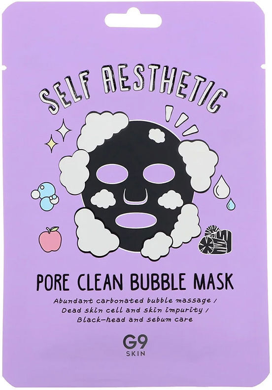 G9 Skin Máscara de bolha para limpeza de poros Self Aesthetic 23 ml