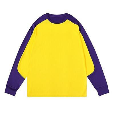 Herren Farbblock Trainingshemd Laufpullover Langarm Oberteil Athleisure Frühling Herbst Fitnessstudio Laufen Fitness Sportbekleidung Sportkleidung Schwarz Gelb Purpur