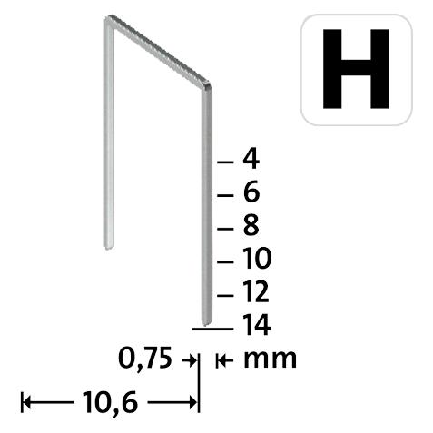 Novus Feindrahtklammern H 37 4mm Super Hard (042-0783)