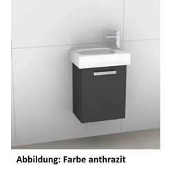 Artiqua 413 Waschtischunterschrank für Citterio 500541 (ehem. 123545), Oxid Dunkelgrau quer, 413-WUT 413-WUT-K99-L-7184-723