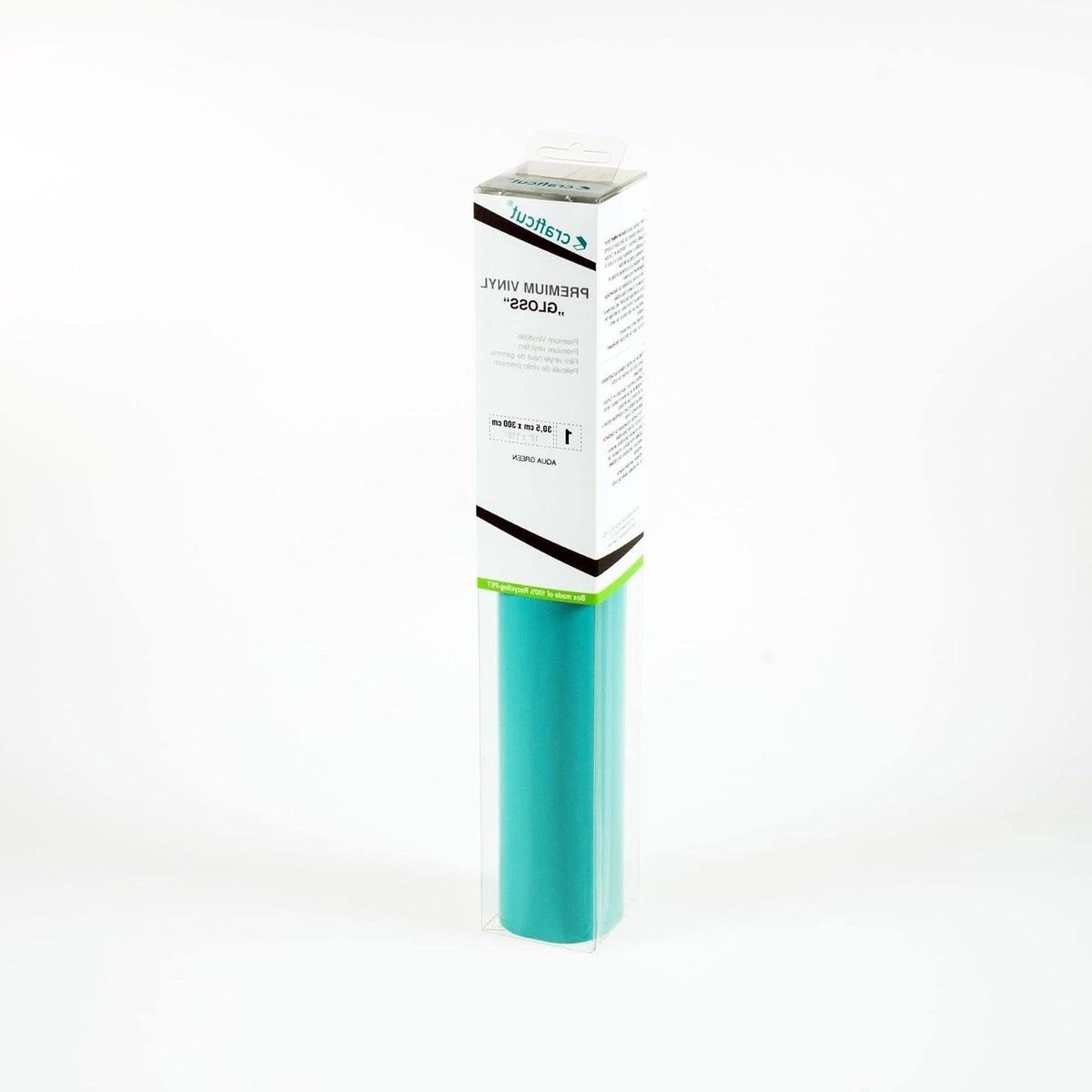 Plotterfolie Glanzend Aqua-groen - Semi-Permanent Zelfklevende Vinyl Snijfolie - B/D: 305 x 300 cm
