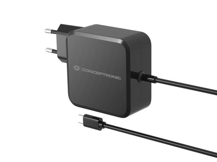 Conceptronic OZUL05BE 100W GaN USB PD Charger Built-in USB-C Netzteil