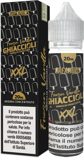 Dreamods Frozen Vanilla Ghiaccioli Xxl Liquido Shot 20ml Vaniglia Ghiaccio