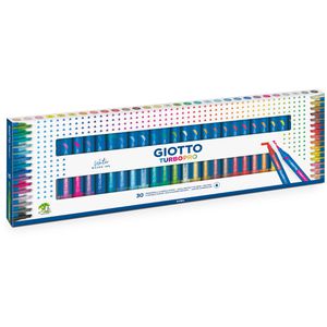 GIOTTO-Fila Filzstifte Turbo Pro, Strichbreite 1-5mm, auswaschbar, 30 Stück