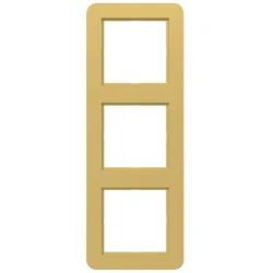 Hager WAD7300C08 Rahmen 3fach, C.1, gold, metallisch