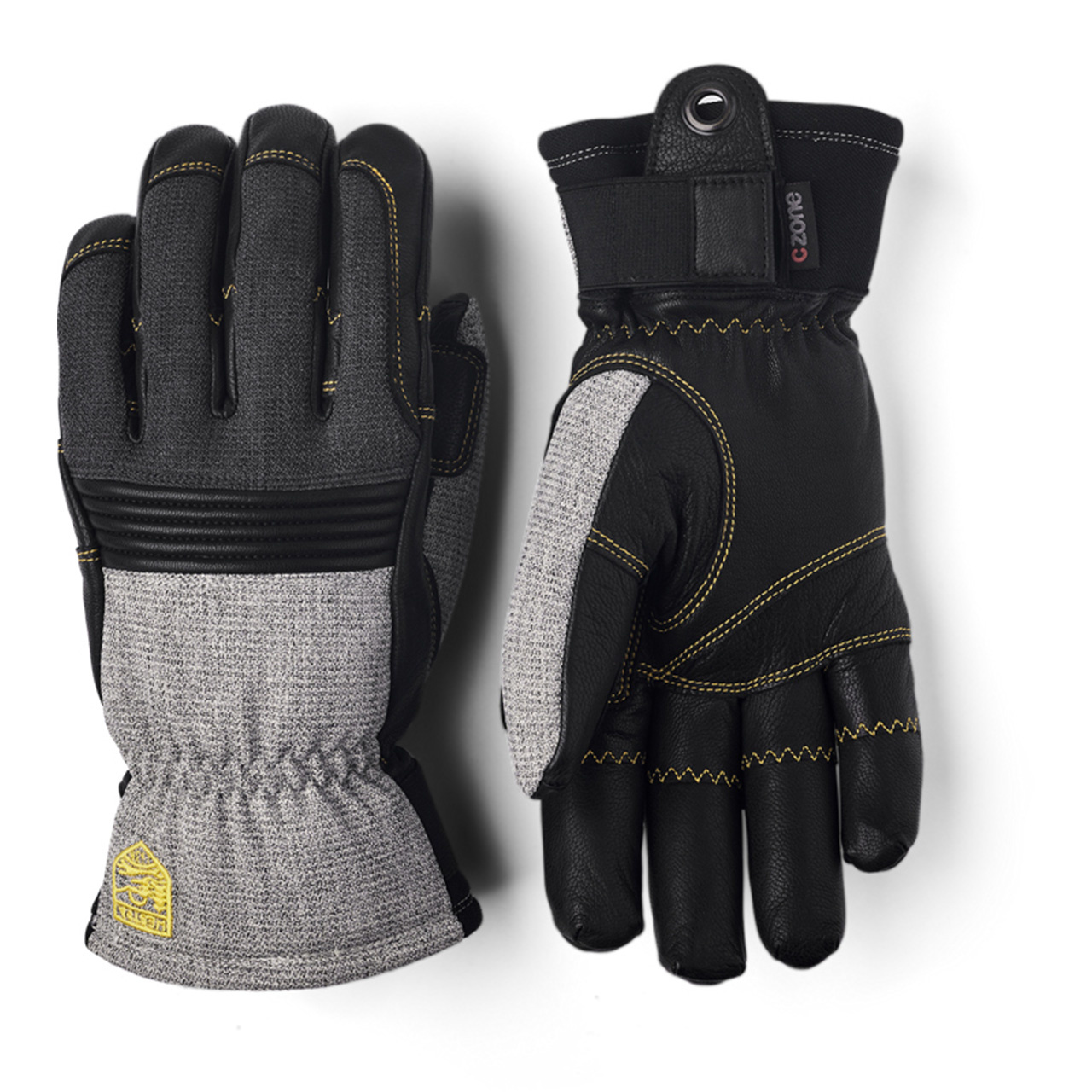 Hestra Herren Handschuh COULOIR light grey/black - 11,0