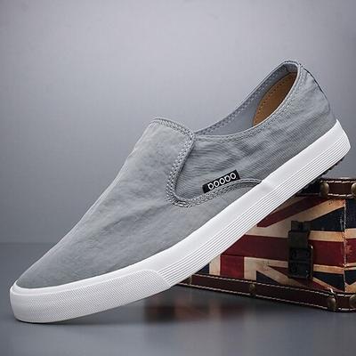 Leichte Slip-On Canvas-Sneaker für Herren – atmungsaktive Freizeitschuhe für Alltag und Reise