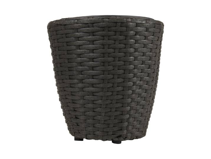 Jardin Royal Blumentopf Fuerteventura Schwarz ⌀ 24 cm 2 l