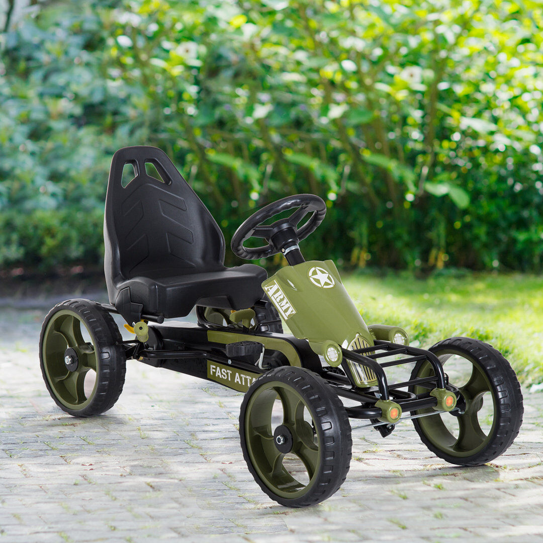 Freeport Park Coats Pedal Go Kart with EVA Tyres Manual Clutch for Age 3-6 Years Green Green 1