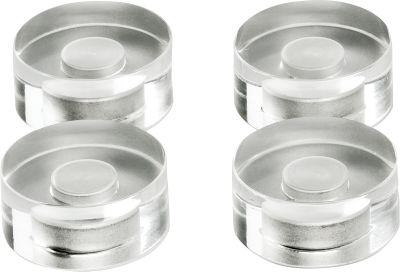 Design-Magnete aus Acryl, ø 30 mm, 4 Stück