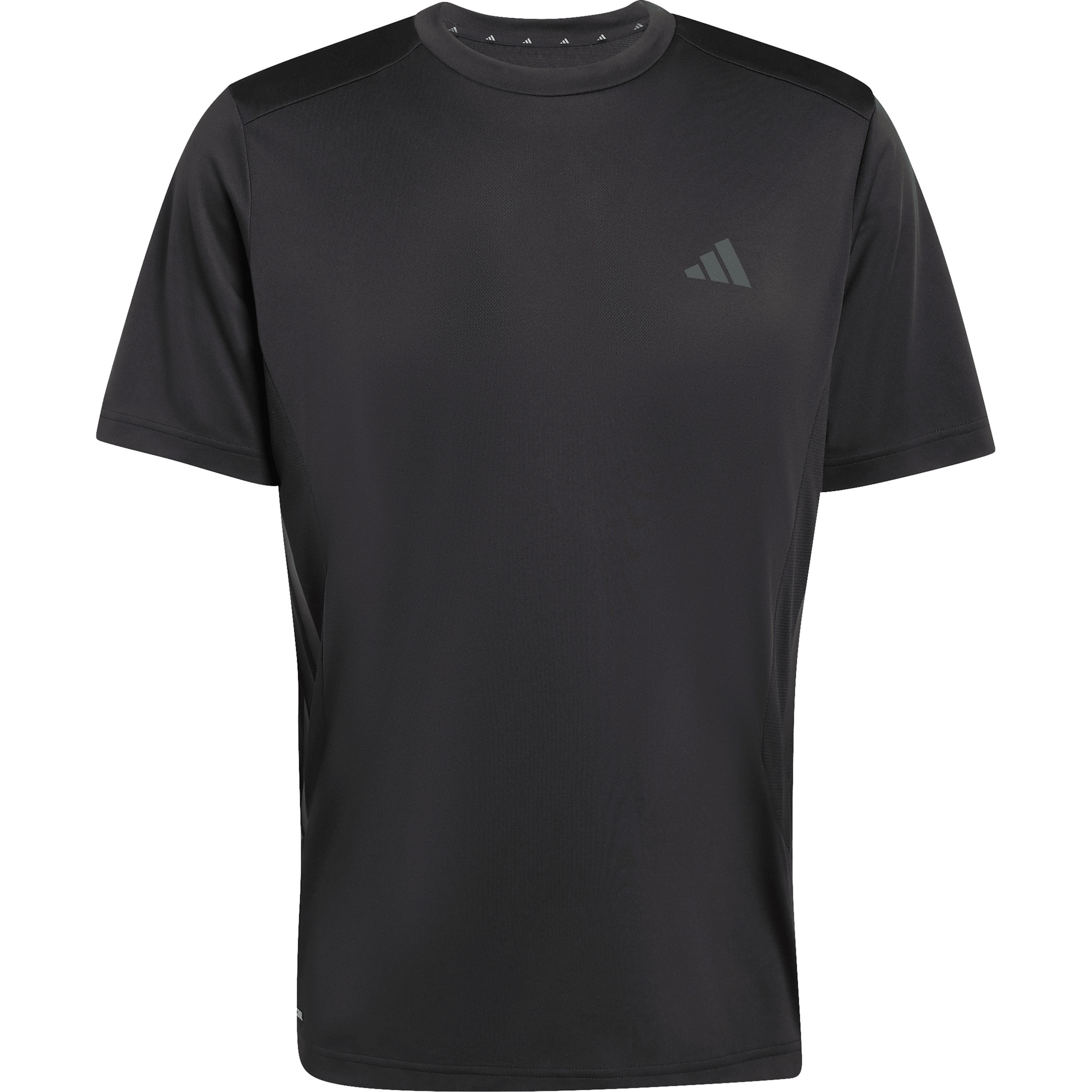adidas Tech Essentials Workout 3-Stripes Herren Laufshirts schwarz Größe L Training & Fitness | Laufen Elastisch