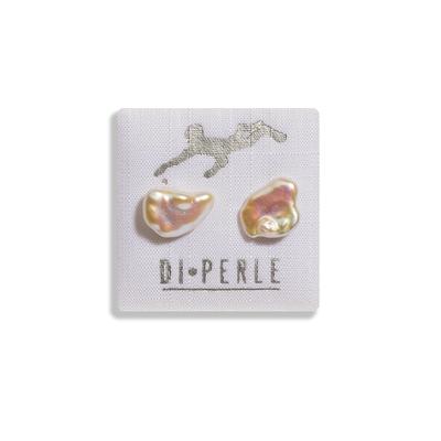 Paar Ohrstecker DI PERLE "Damen Perlenschmuck 925 Silber Süsswasser Perlen Ohrstecker", weiß, Ohrringe, Damen, Damen, Silber 925 (Sterlingsilber), Damen Perlenschmuck