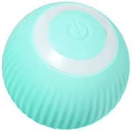 Inspire Curations RolliePounce Smart Interactive Rolling Ball Cat Toy blue