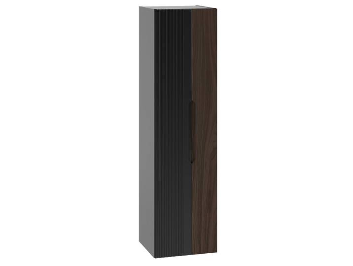 Colonne Murale Sylla Noir Et Bois