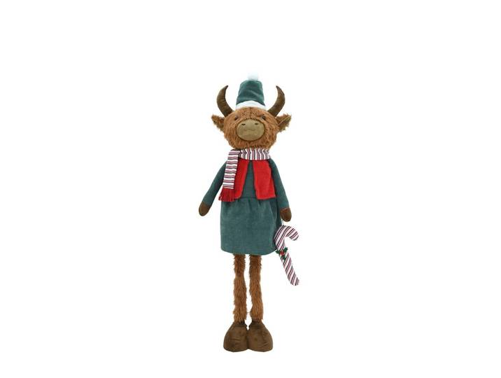 Dekokuh Highland cow Rot/Hellbraun/Mintgrün