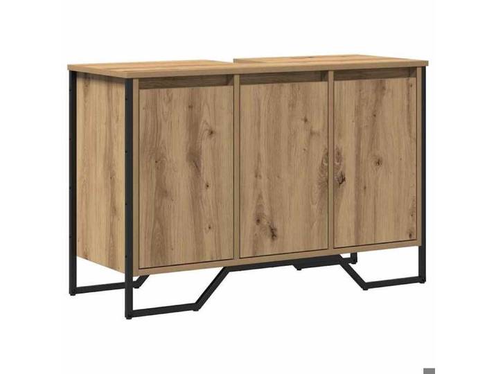 [4612464]Armoire sdb Meuble salle bain - Cabinet Sous Évier avec porte Chêne artisanal 91x35x60cm Poids:24 Kg