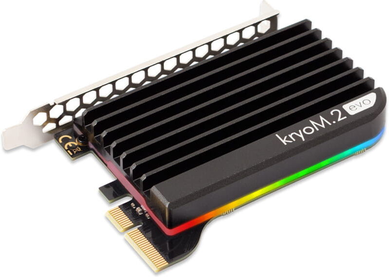 Aqua-Computer kryoM.2 RGBpx PCIe 5.0/4,0/3.0 x4 Adapter f&uuml;r M.2 P...